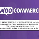 نحوه رفع خطای WP_Block_Patterns_Registry در وردپرس